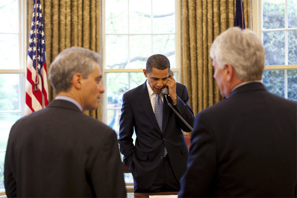 Obama calling from the Oval Office